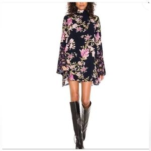 REVOLVE Free People Tate Tunic Midnight Combo Mini Dress